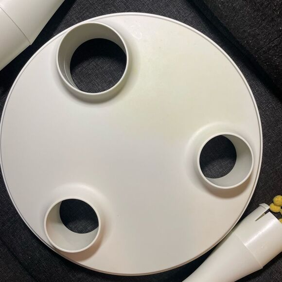 Off-White Plastic Cake Stand Set - Picture 9 of 15